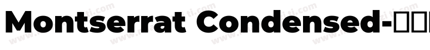 Montserrat Condensed字体转换